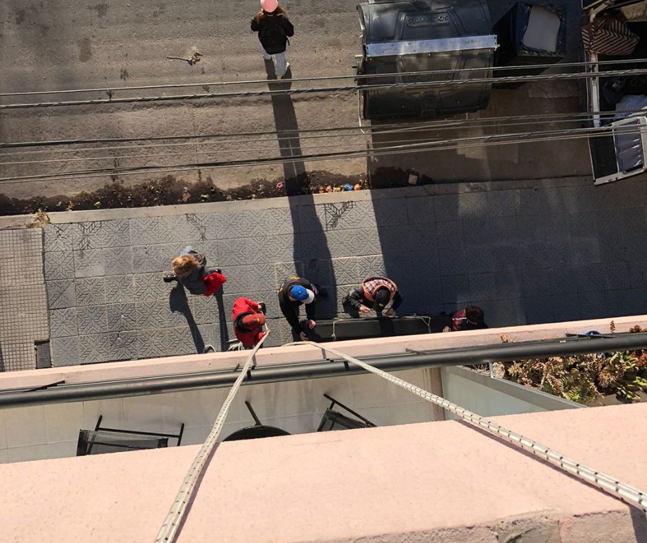 IZAJE POR BALCON ZONA SUR